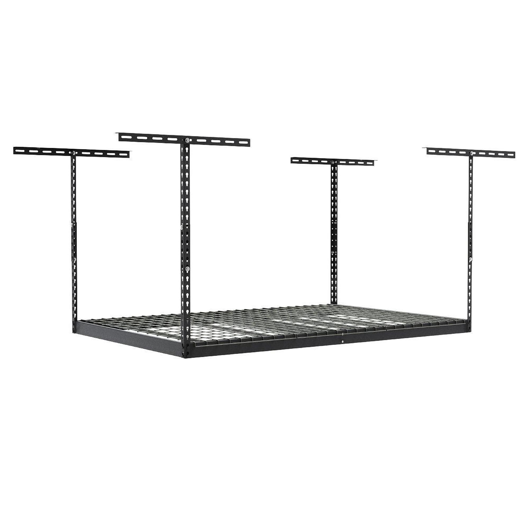 SafeRacks 4x6 Overhead Rack Hammertone 12" - 24"